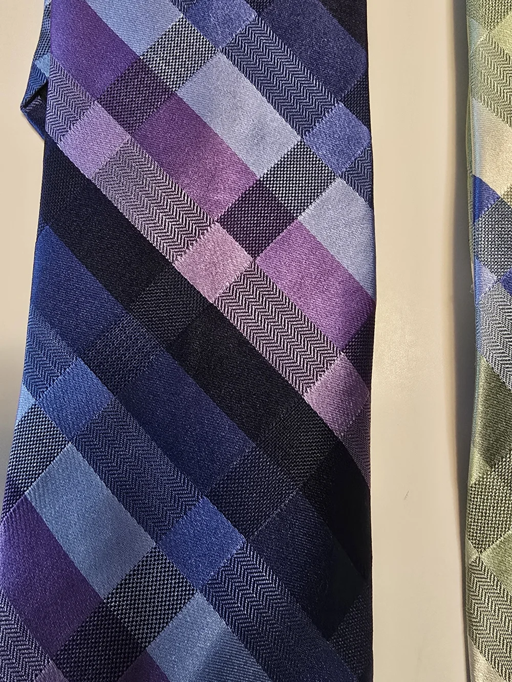 2 Michael Kors Plaid Silk Ties NEW No Tags